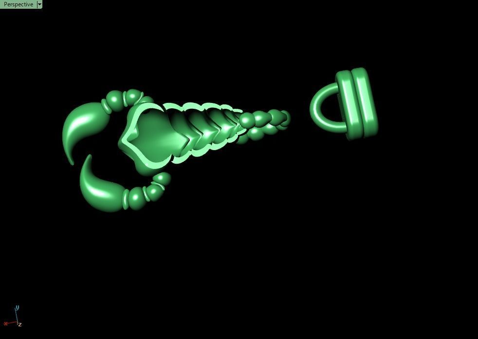 Scorpion bracletes 3D print model_11
