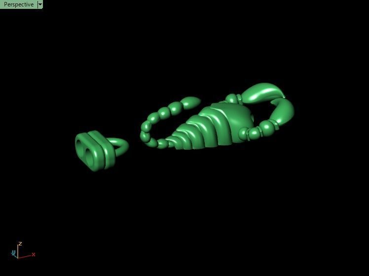Scorpion bracletes 3D print model_7