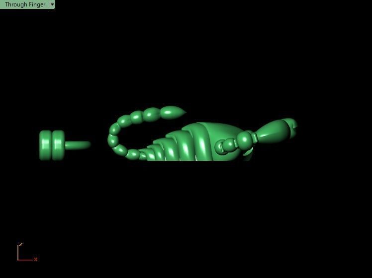 Scorpion bracletes 3D print model_2