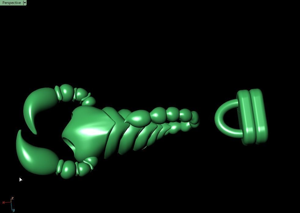 Scorpion bracletes 3D print model_15