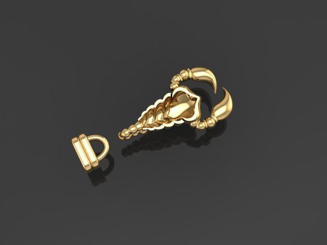 Scorpion bracletes 3D print model_20