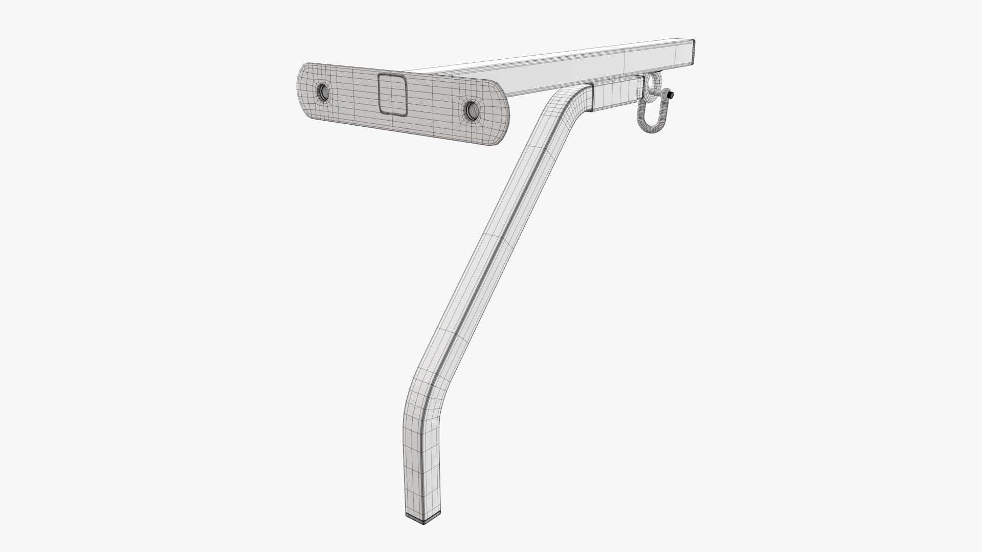 Punch bag wall bracket mount 3D model_9