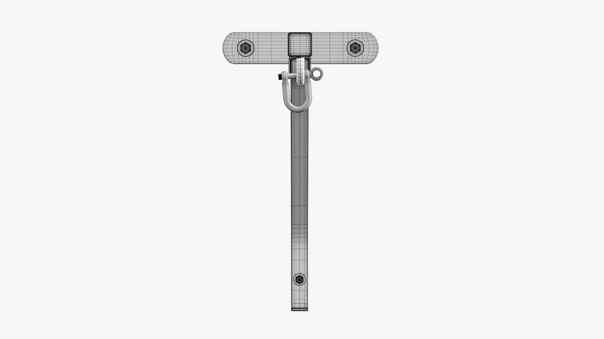 Punch bag wall bracket mount 3D model_10