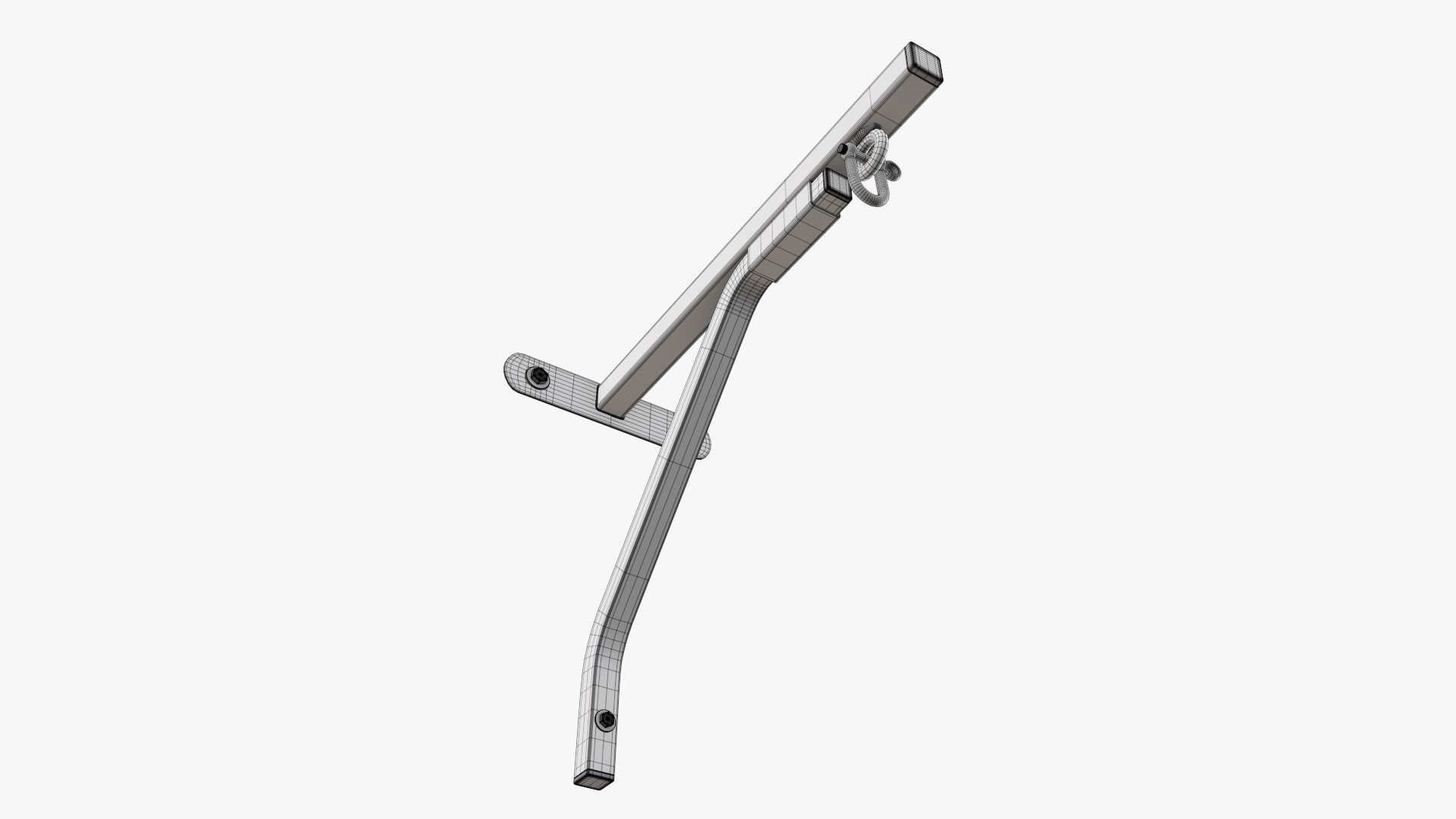 Punch bag wall bracket mount 3D model_12