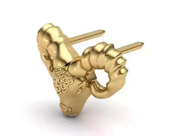 Ram brooch