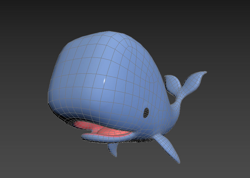 Character039 Whale 3D model_9