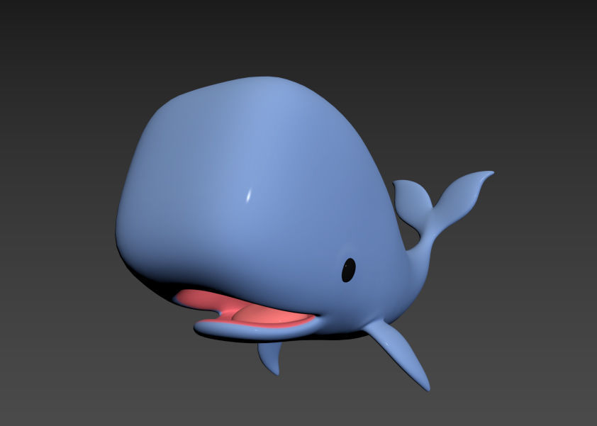 Character039 Whale 3D model_8