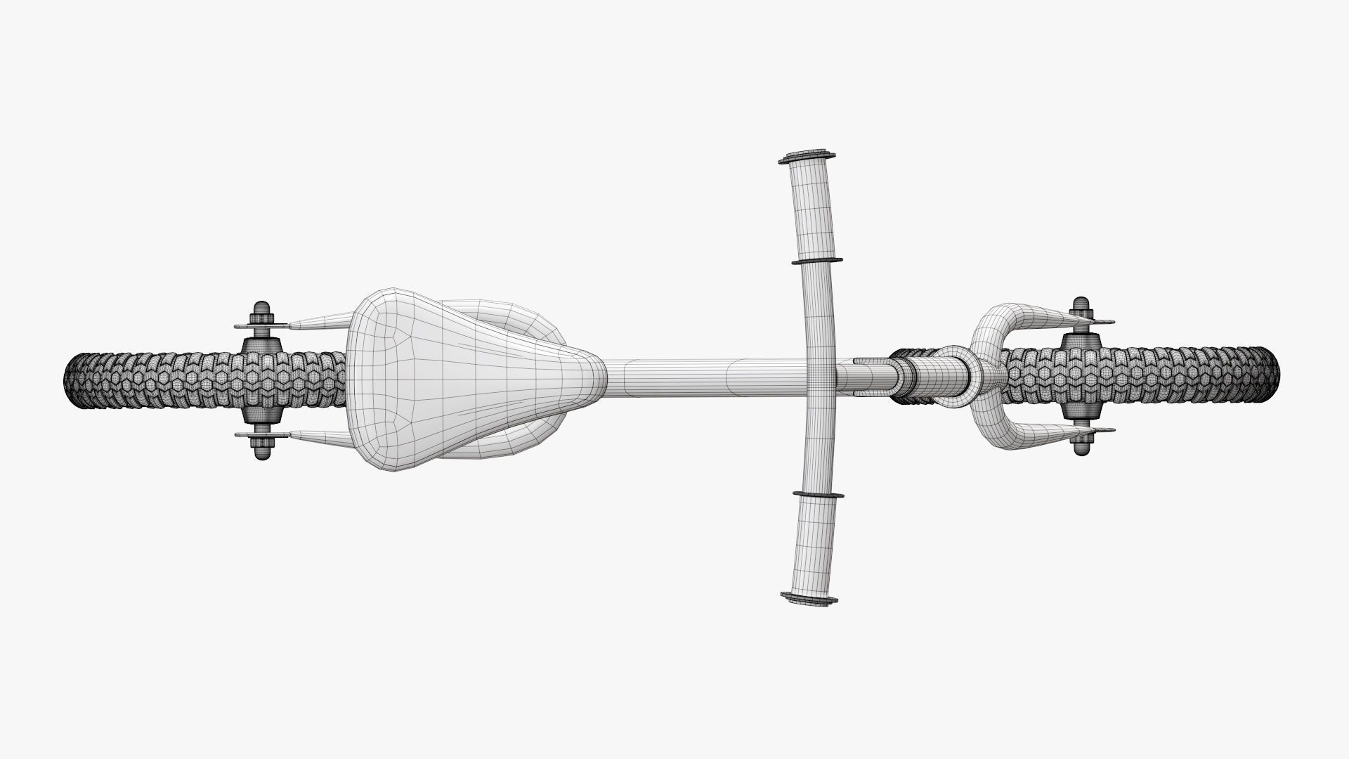 Children balance bike classic 3D model_22