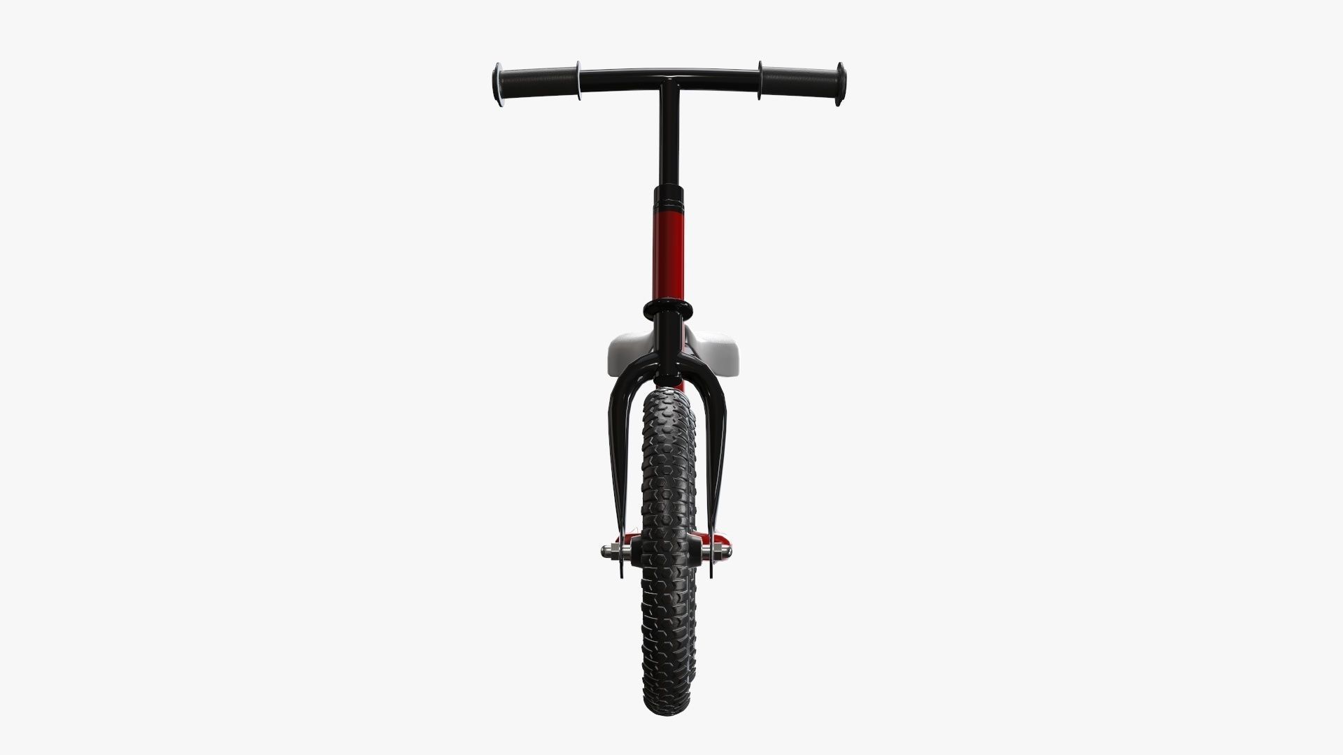 Children balance bike classic 3D model_9