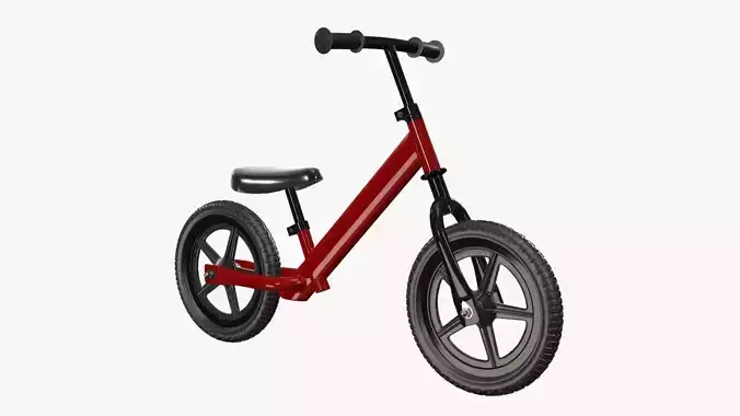 Children balance bike classic 3D model