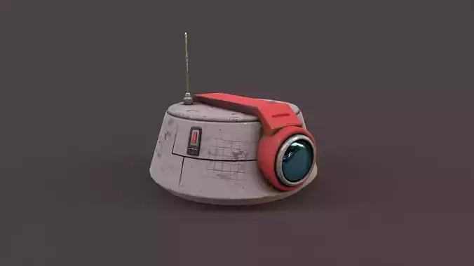 old robot head