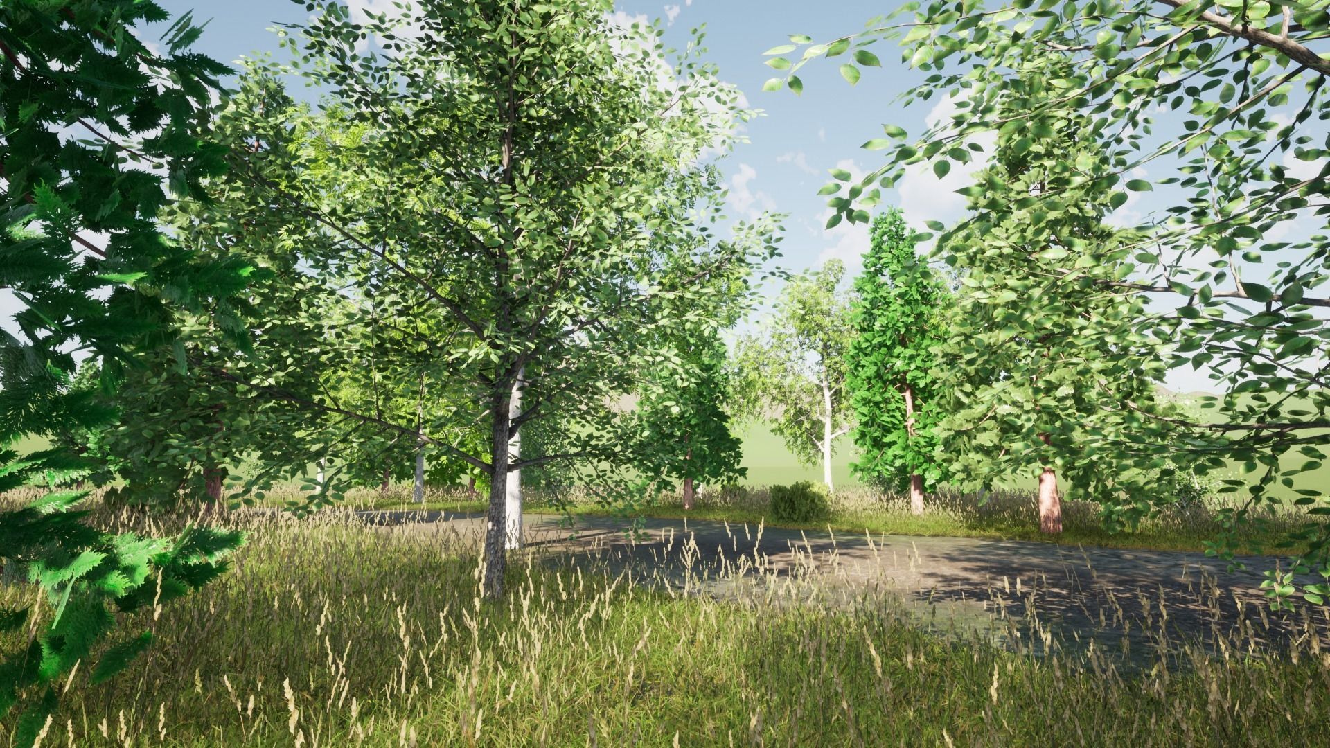 Grass4Game 2 grass mat - bamgrass Low-poly 3D model_16