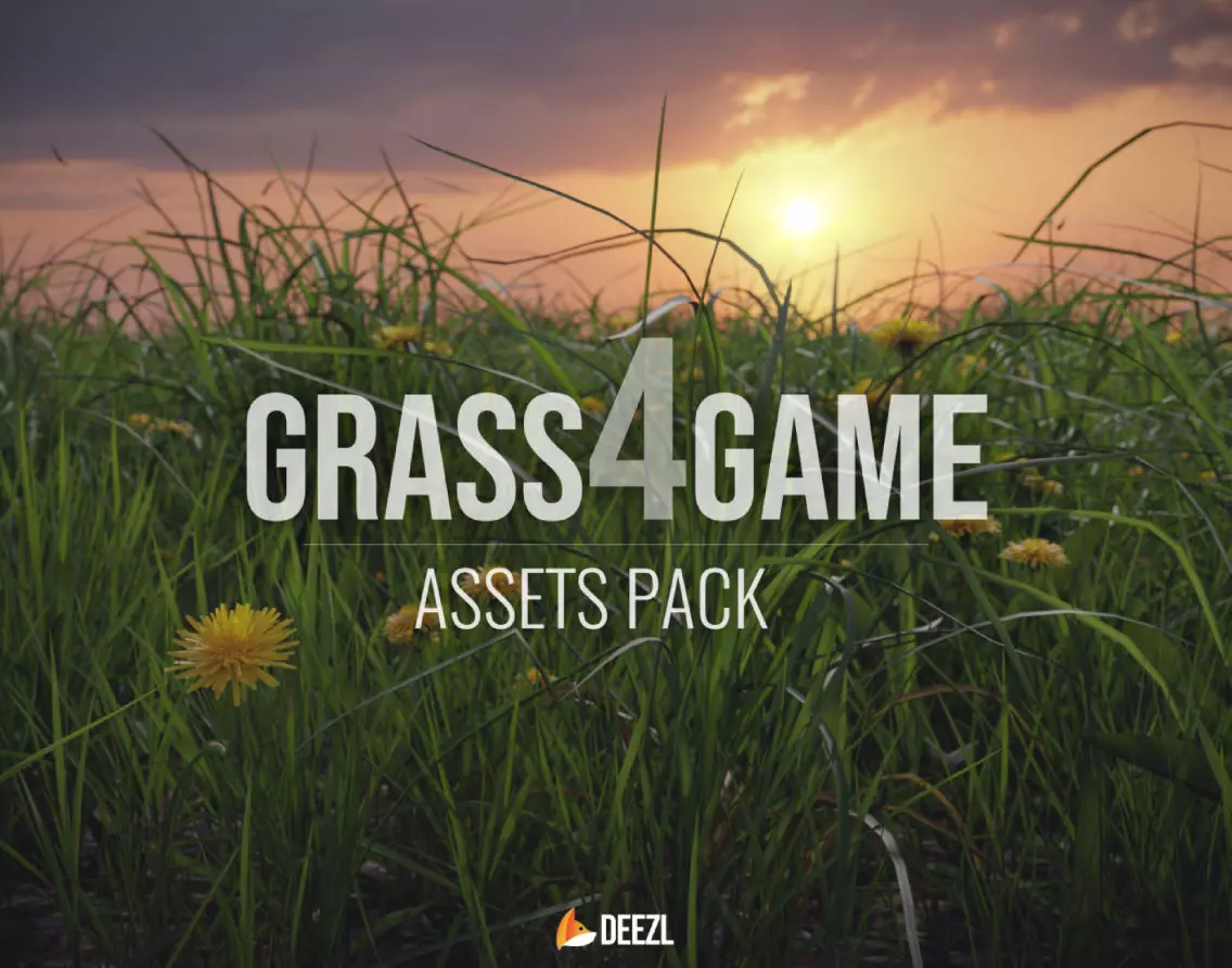 Grass4Game 2 grass mat - bamgrass Low-poly 3D model_0
