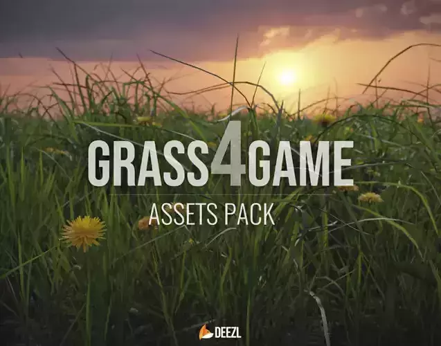Grass4Game 2 grass mat - bamgrass Low-poly 3D model