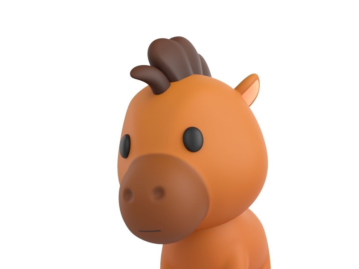 Character040 Horse 3D model_7