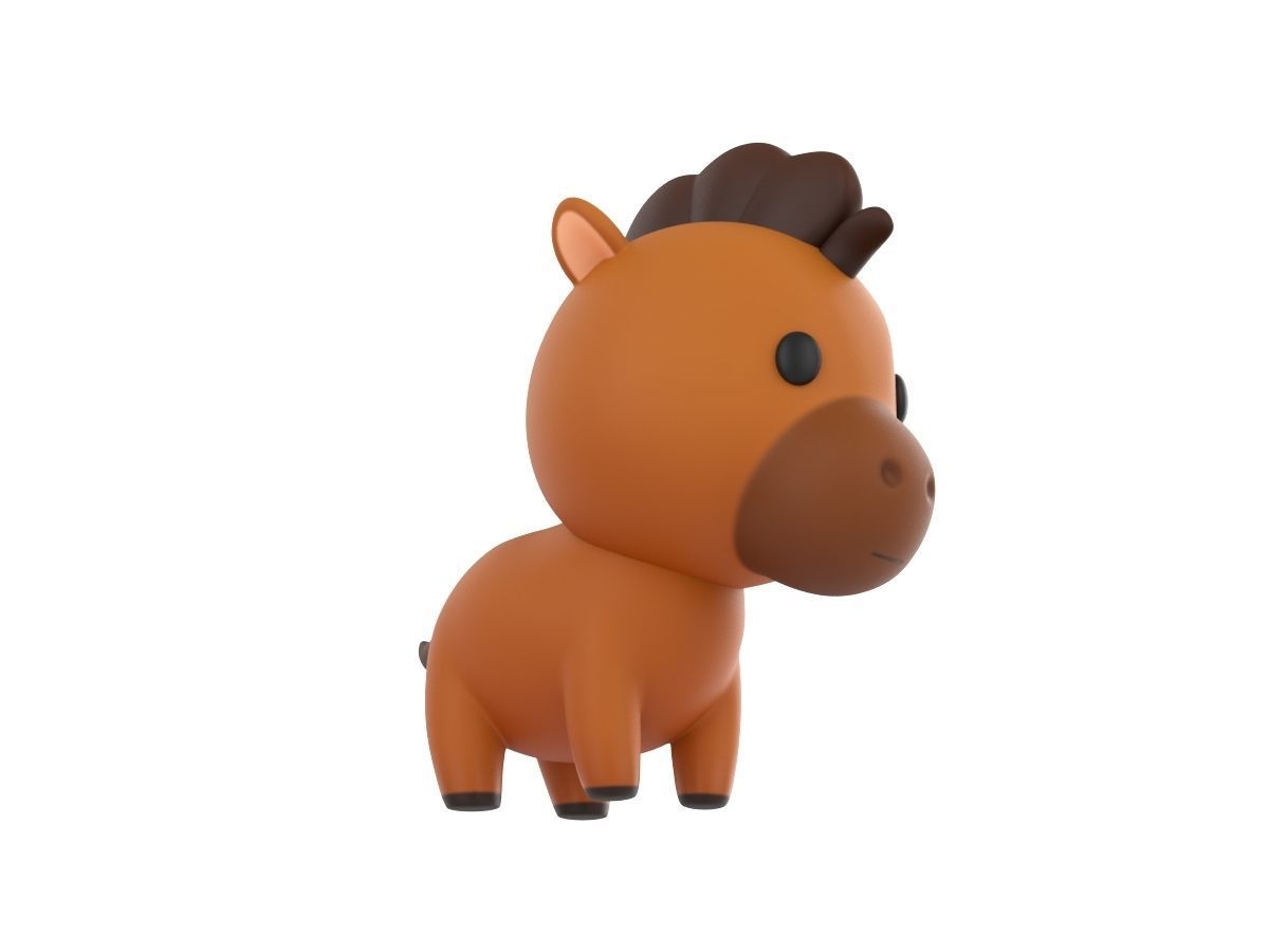Character040 Horse 3D model_2