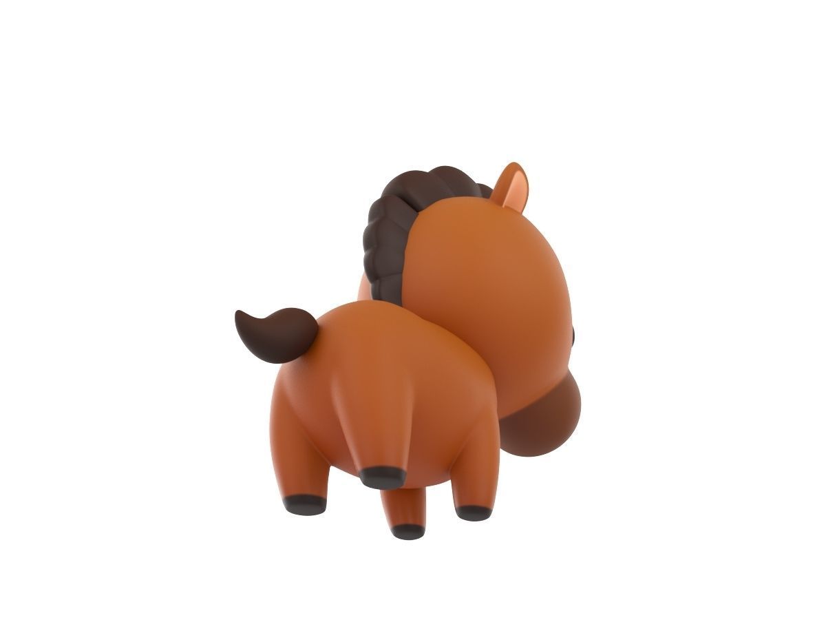 Character040 Horse 3D model_4