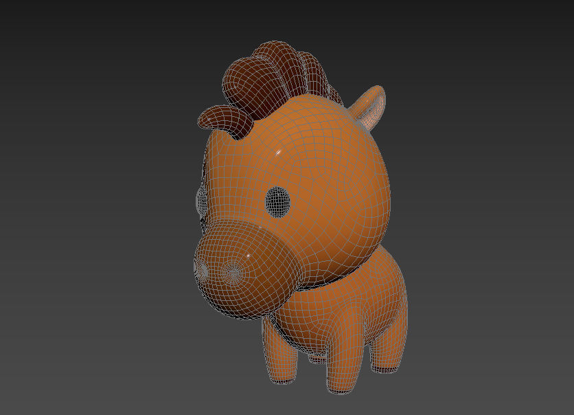 Character040 Horse 3D model_11