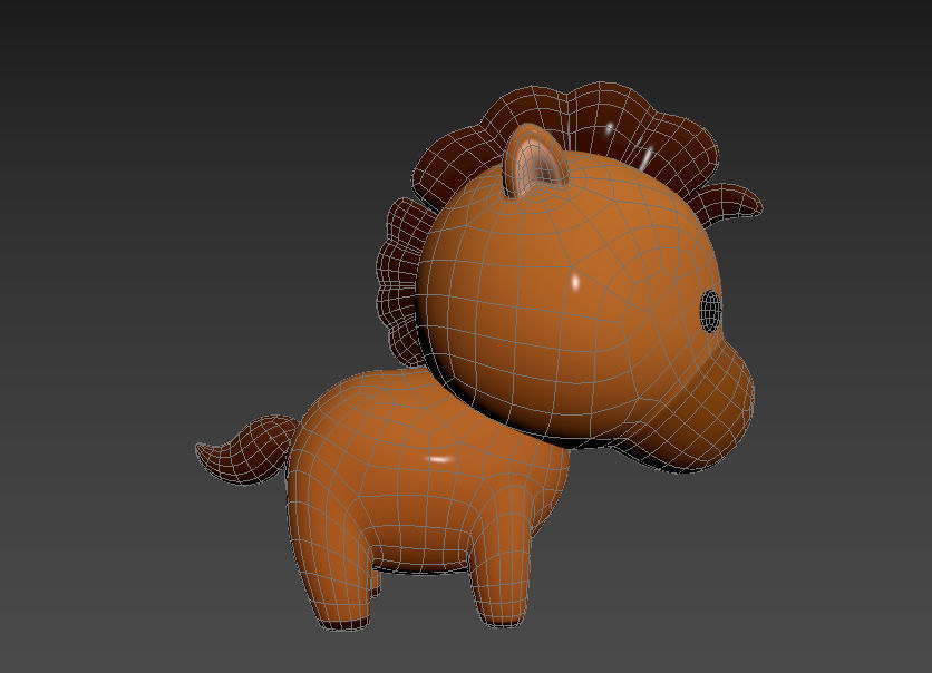 Character040 Horse 3D model_14