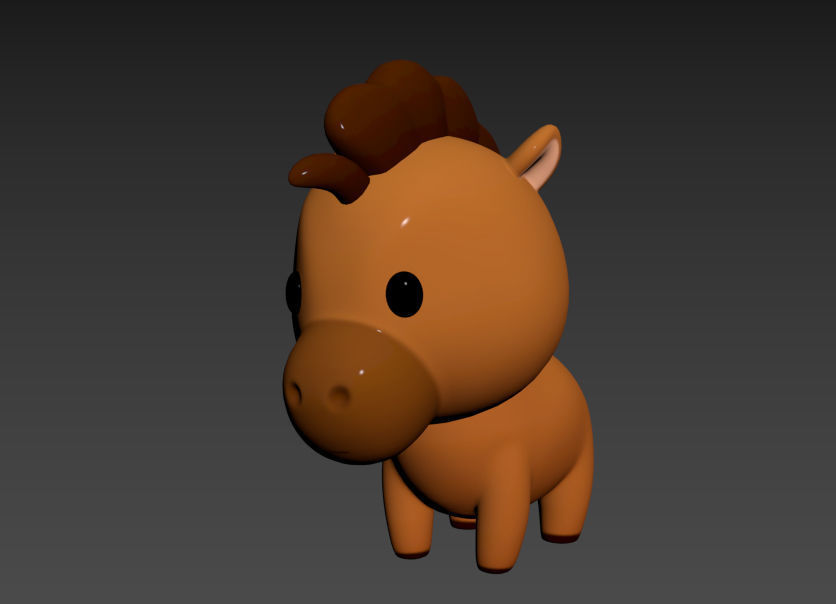 Character040 Horse 3D model_9