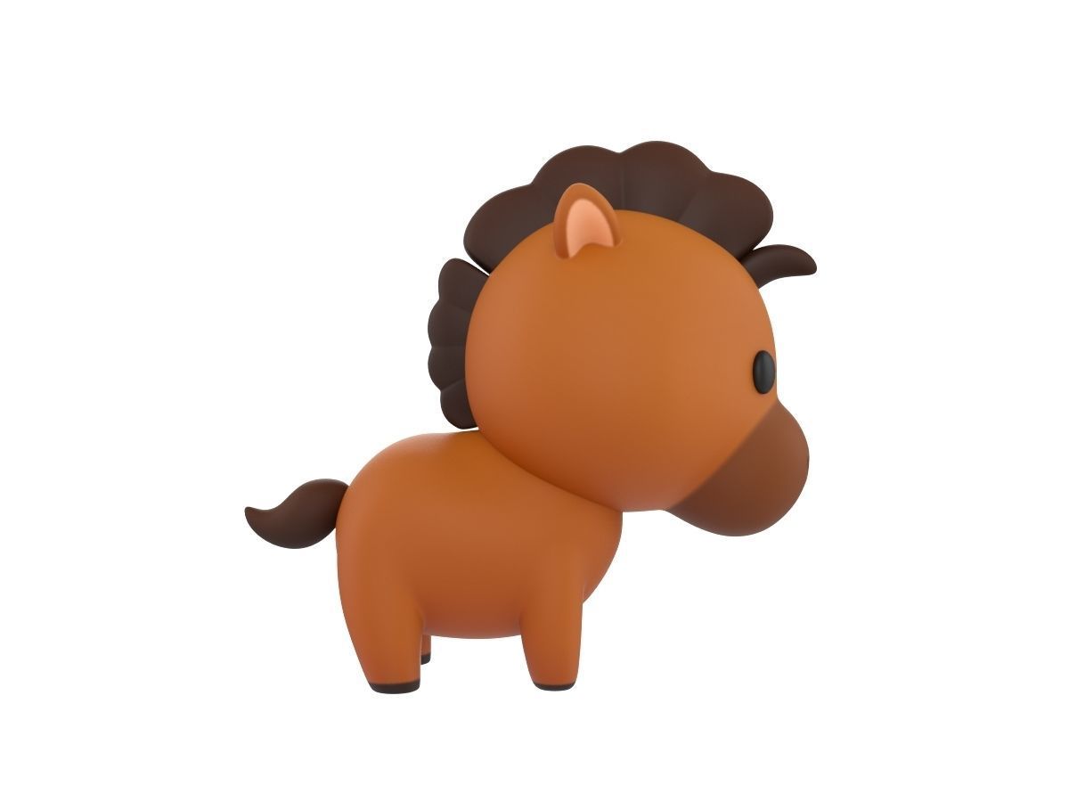 Character040 Horse 3D model_3