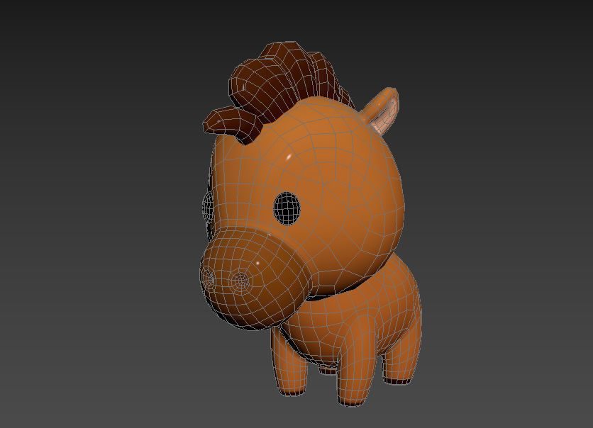 Character040 Horse 3D model_10