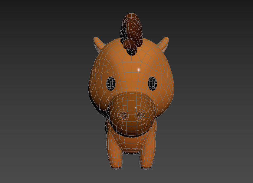 Character040 Horse 3D model_12
