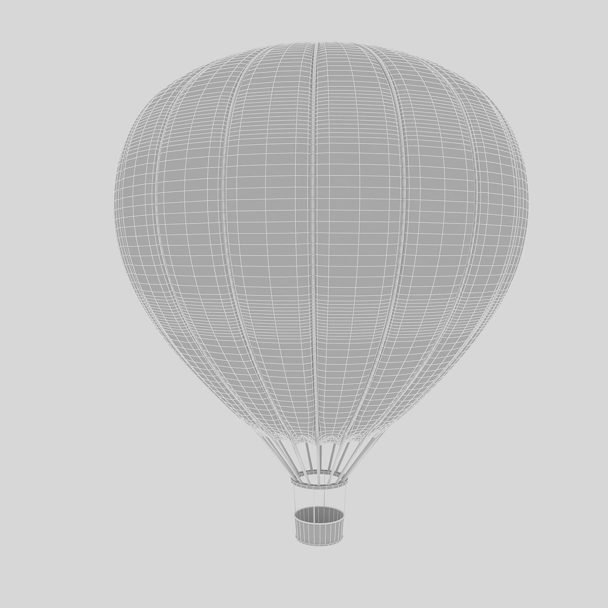 3d balloon model 01 Low-poly 3D model_3