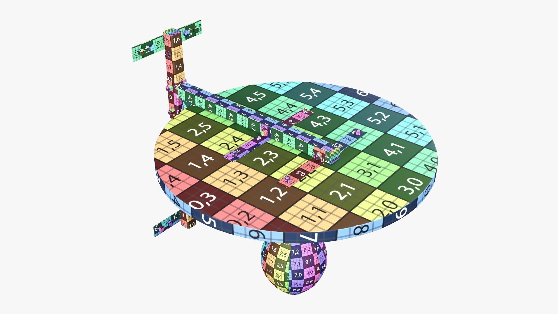 Punching bag on bracket 3D model_17