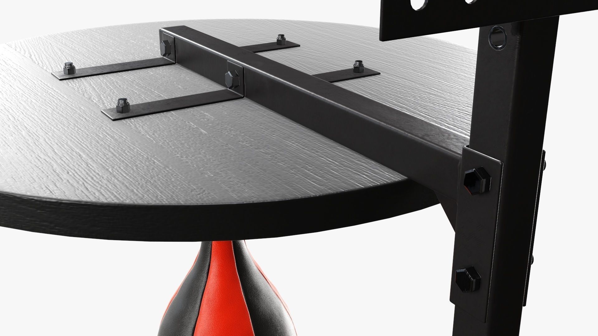 Punching bag on bracket 3D model_7