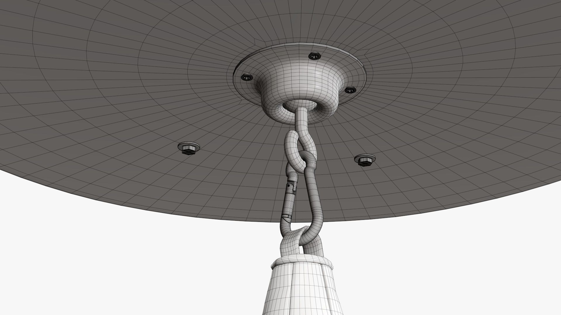 Punching bag on bracket 3D model_11