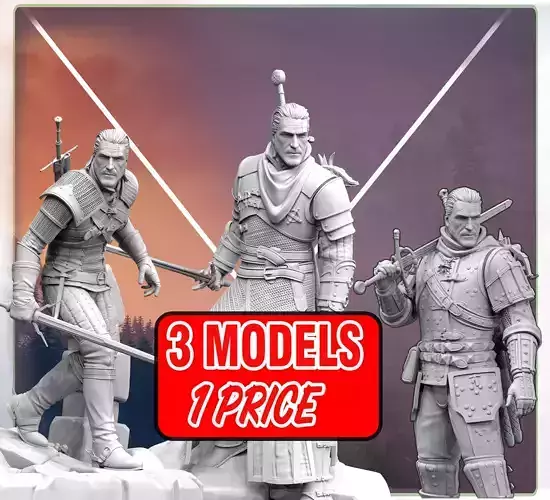 The Witcher wild hunt 3D print model