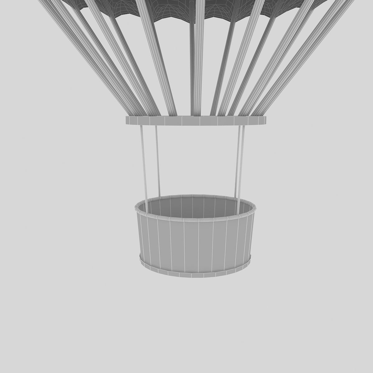 3d balloon model 02 Low-poly 3D model_4