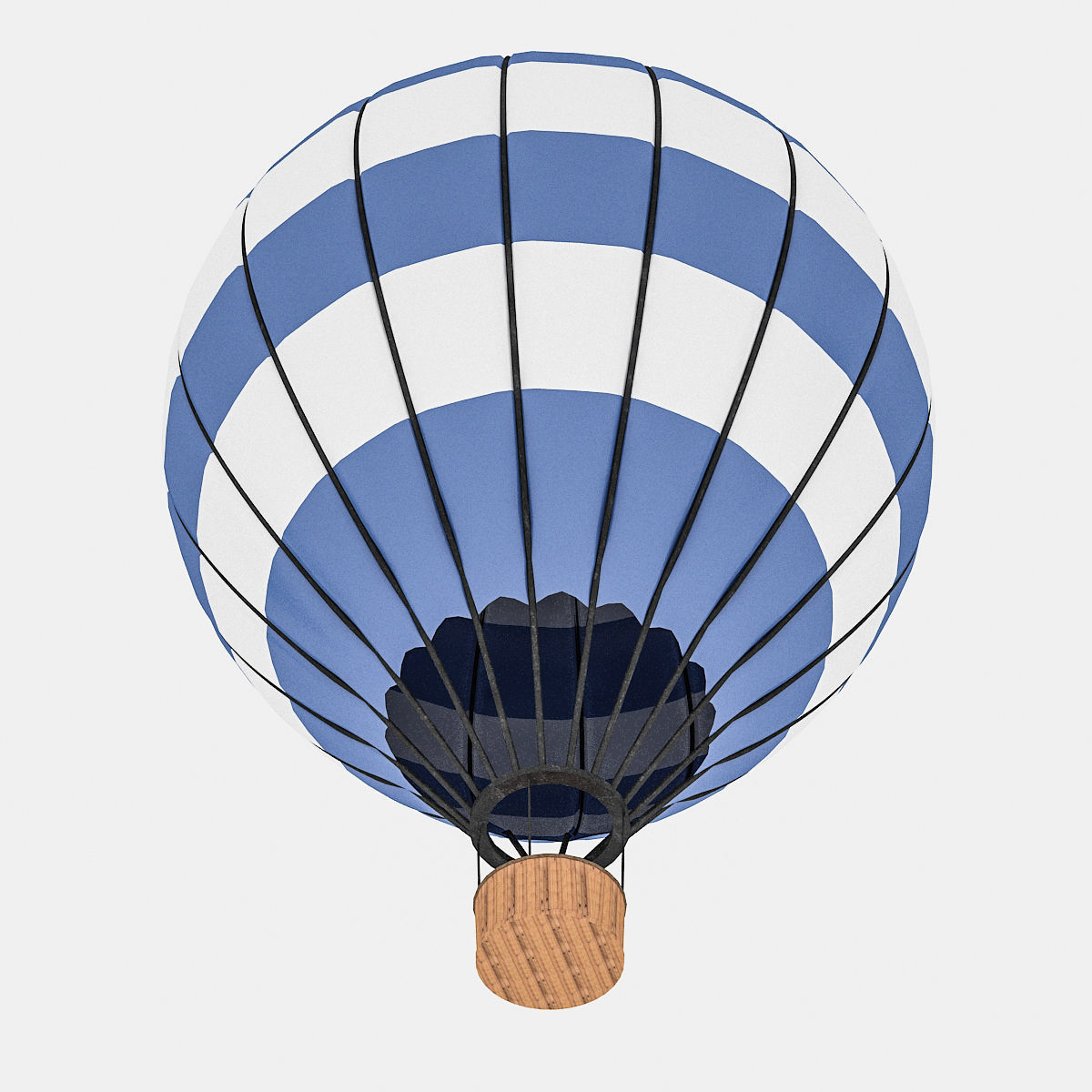 3d balloon model 02 Low-poly 3D model_1