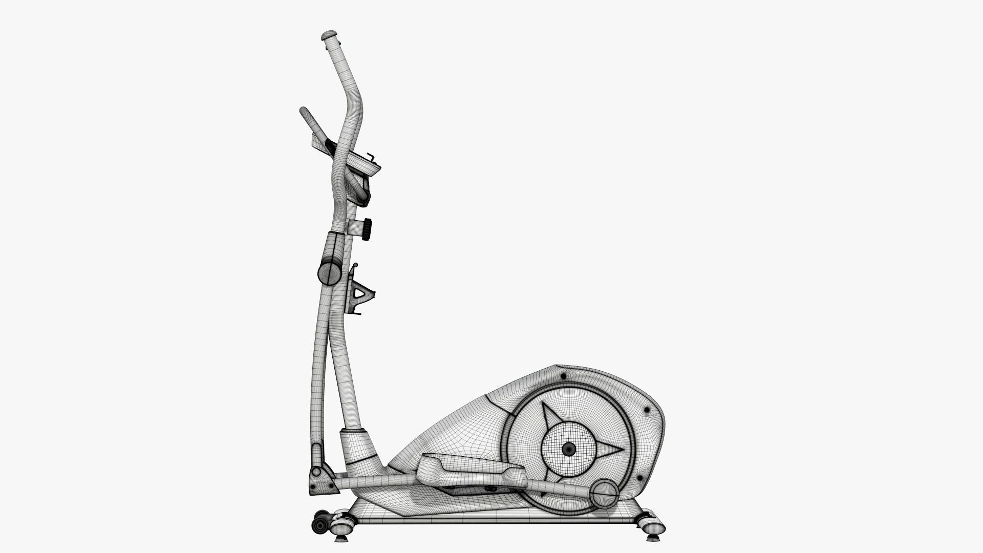 Fitness cross trainer elliptical 3D model_37