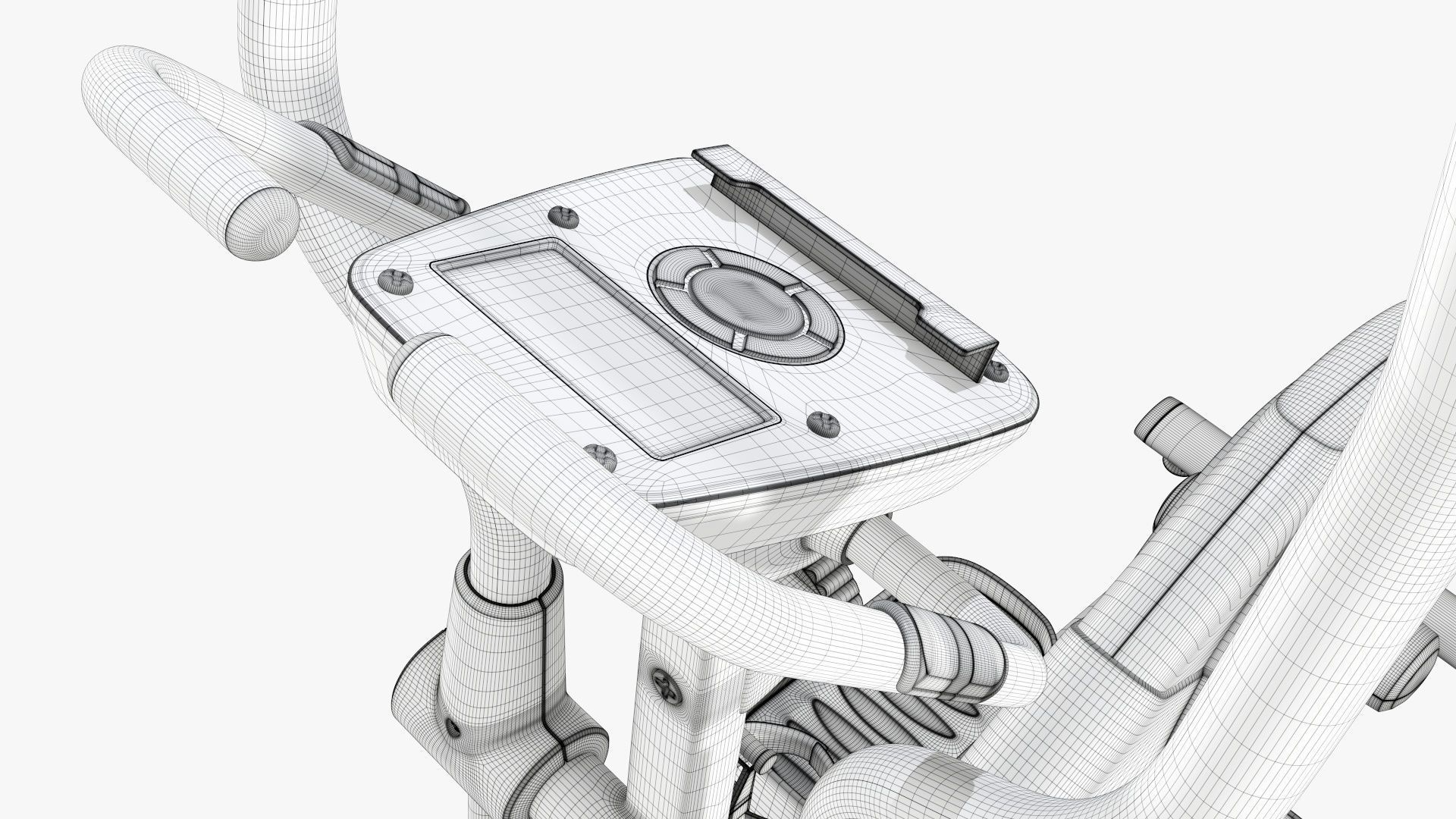 Fitness cross trainer elliptical 3D model_36