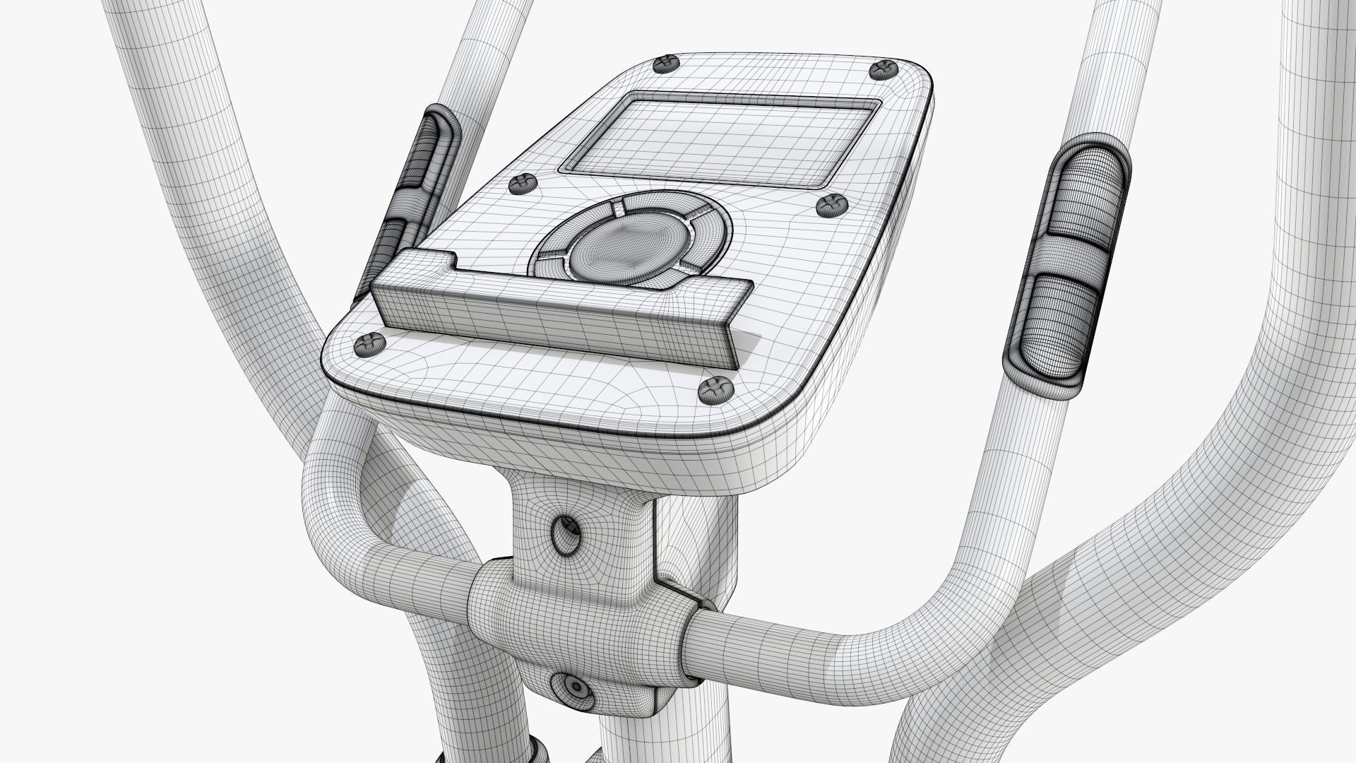 Fitness cross trainer elliptical 3D model_34