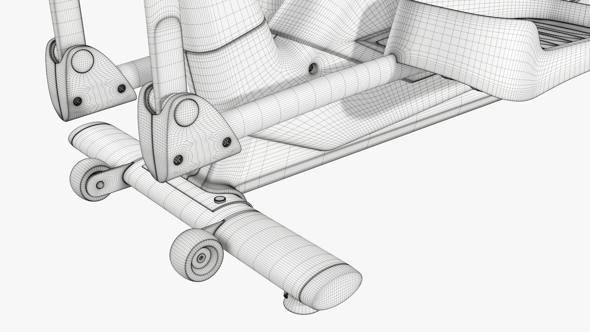 Fitness cross trainer elliptical 3D model_29
