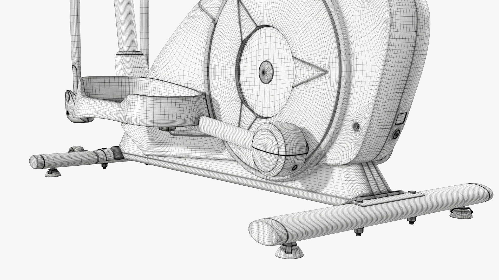 Fitness cross trainer elliptical 3D model_26
