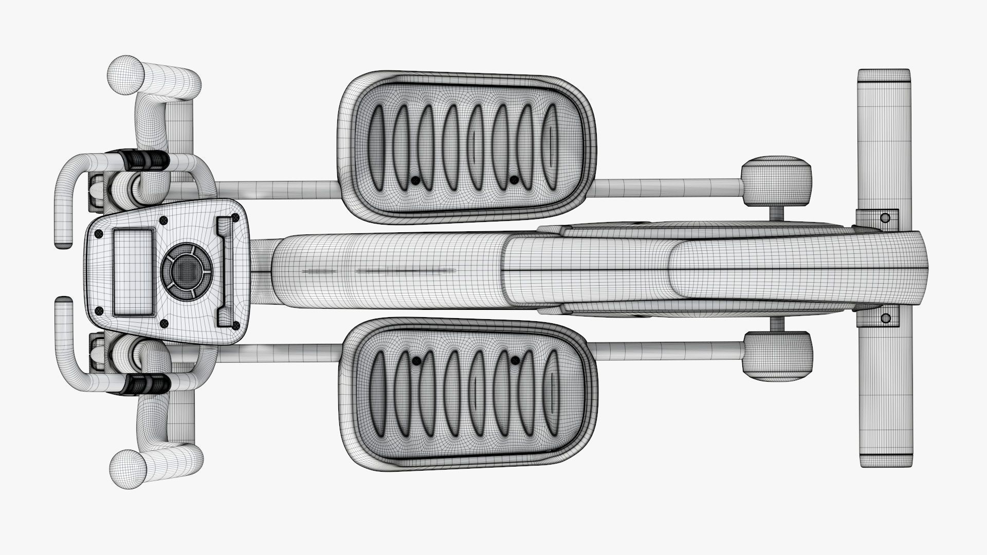 Fitness cross trainer elliptical 3D model_38