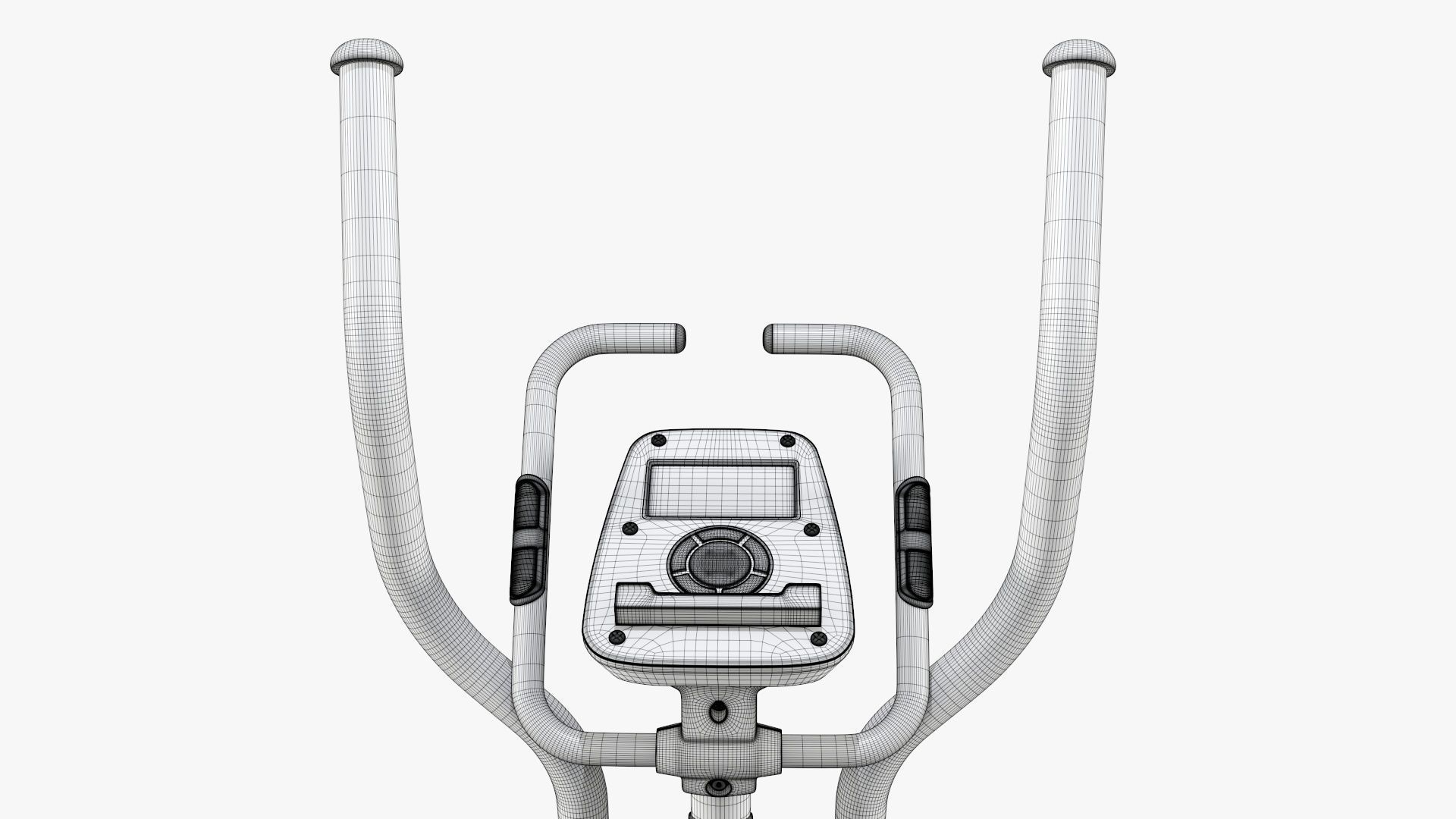 Fitness cross trainer elliptical 3D model_35