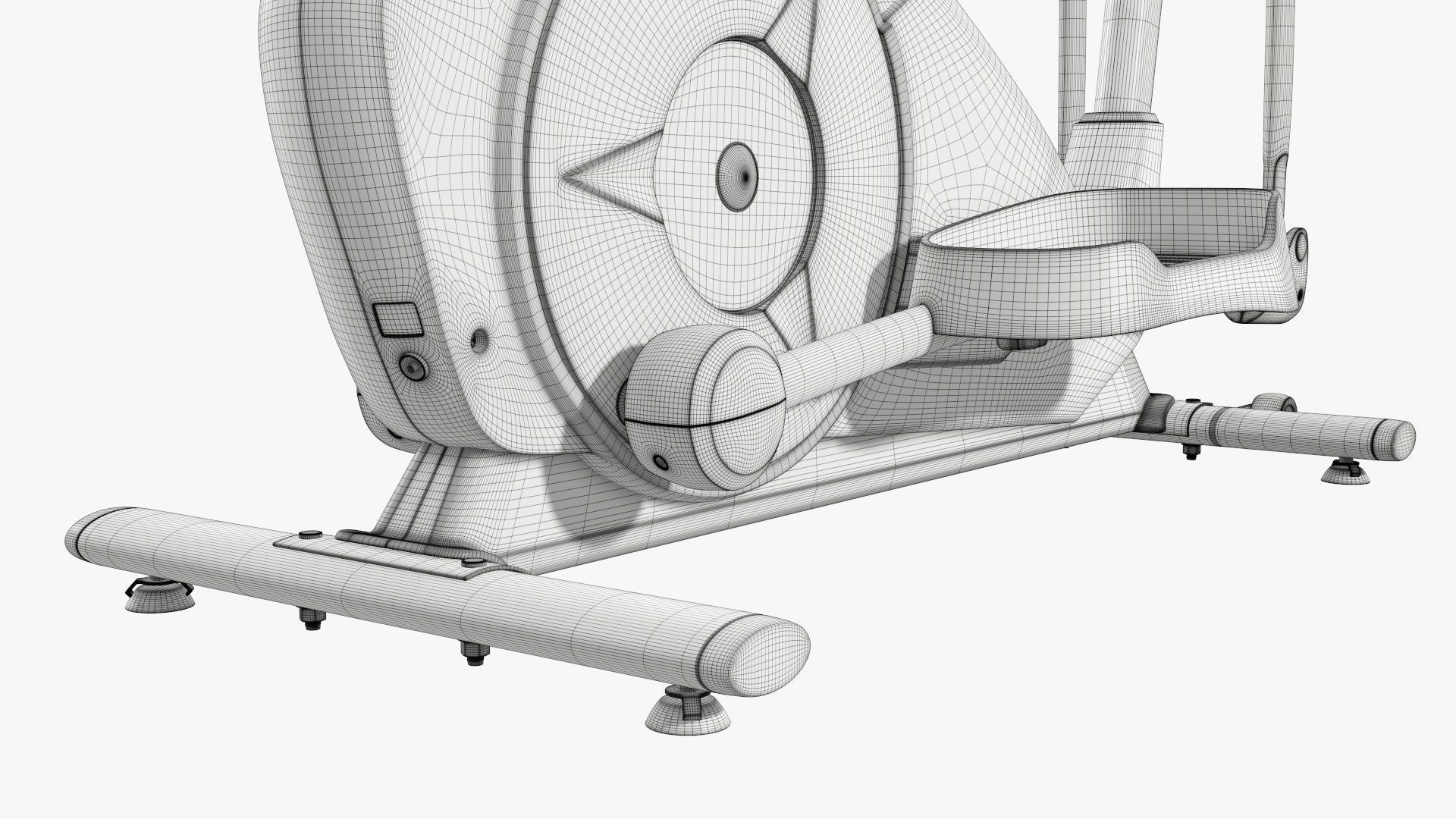 Fitness cross trainer elliptical 3D model_25