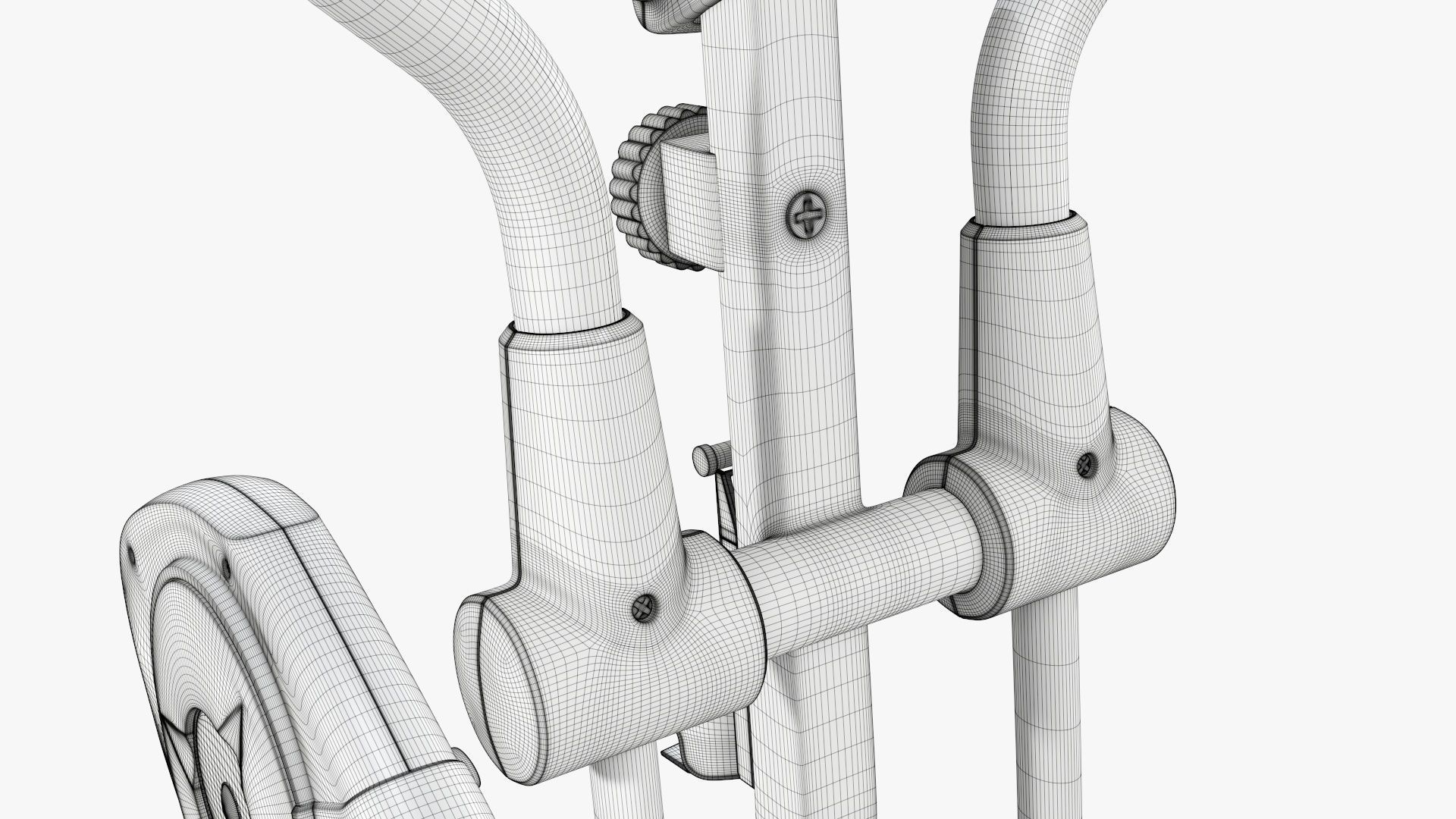 Fitness cross trainer elliptical 3D model_32