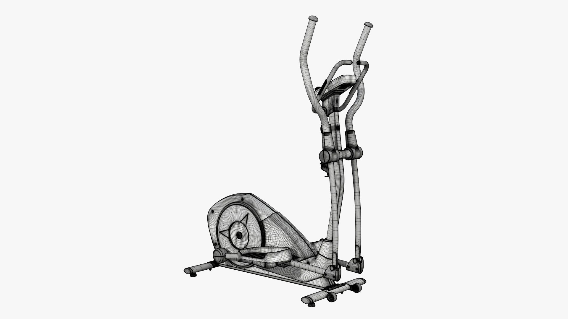 Fitness cross trainer elliptical 3D model_23