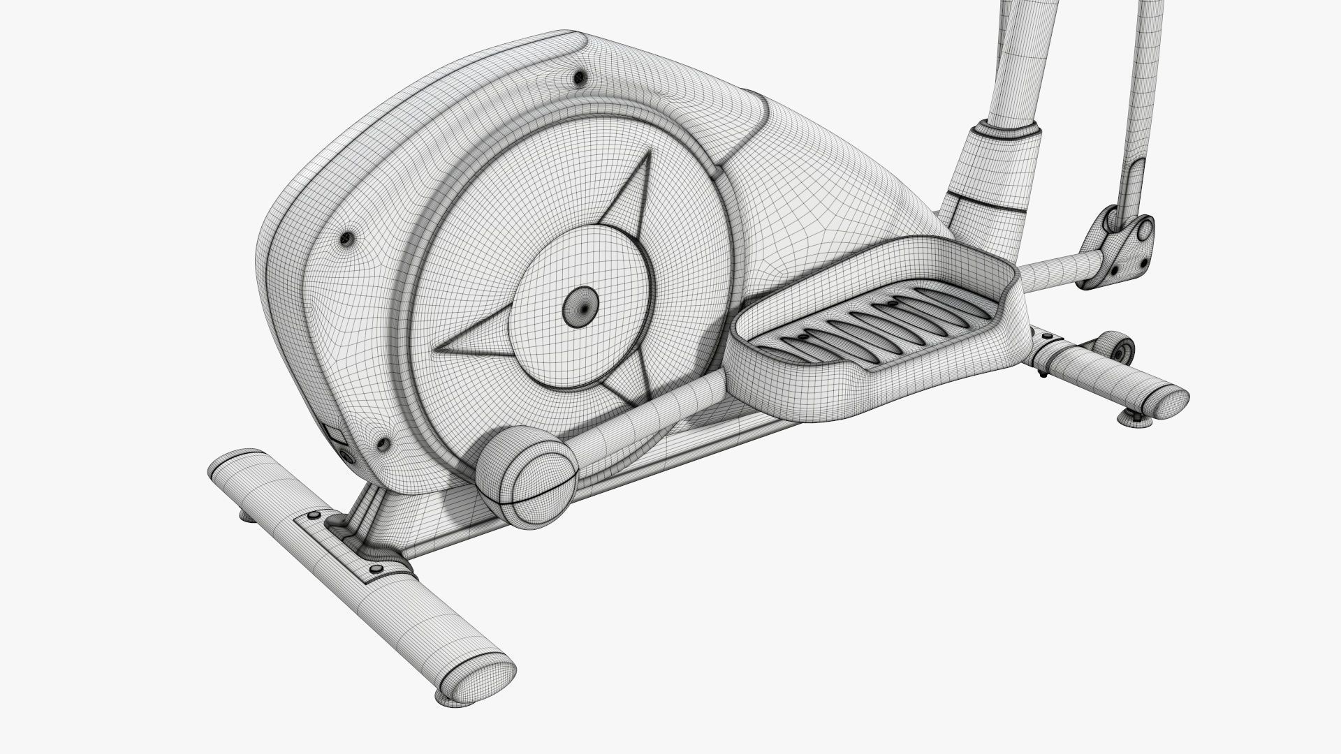 Fitness cross trainer elliptical 3D model_24