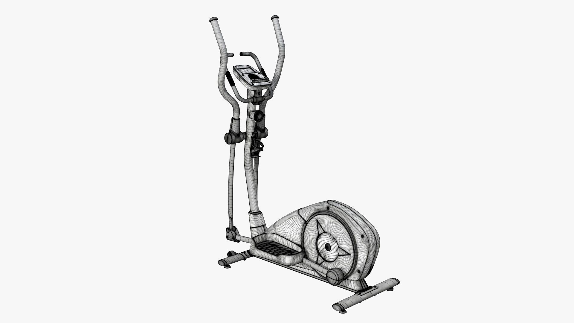 Fitness cross trainer elliptical 3D model_21