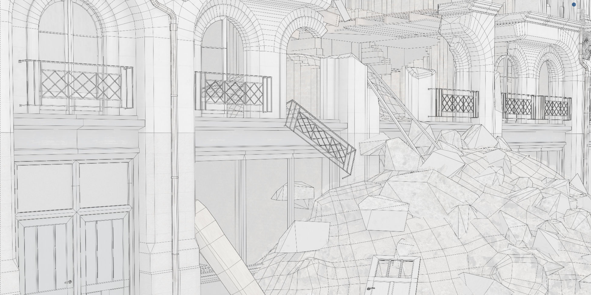 Modular Urban Destruction Kit 3D model_12