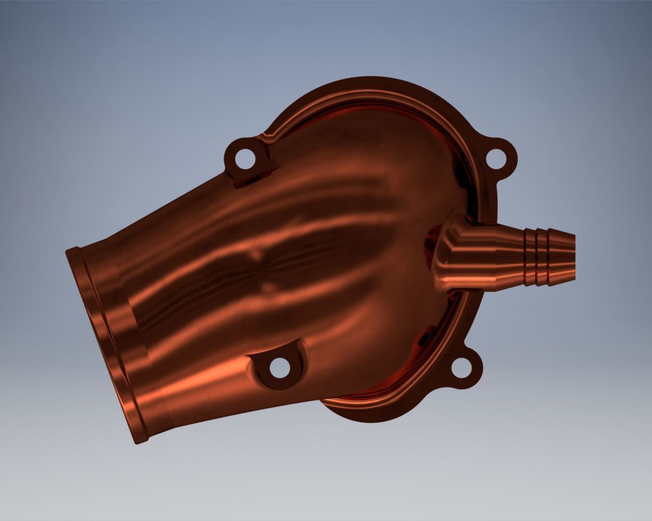 C20xe Powercap 71 mm 20 degree with fitting 20mm 3D print model_2