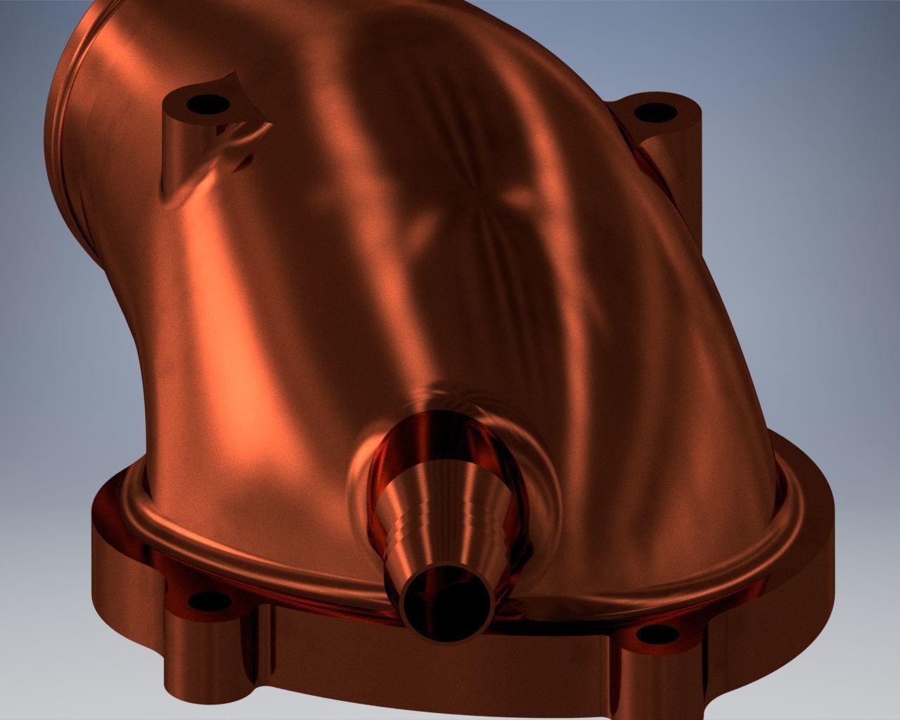 C20xe Powercap 71 mm 20 degree with fitting 20mm 3D print model_7
