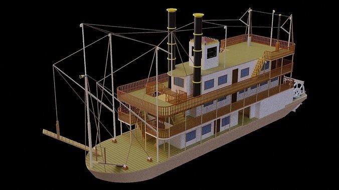 River prince steamer 3D model